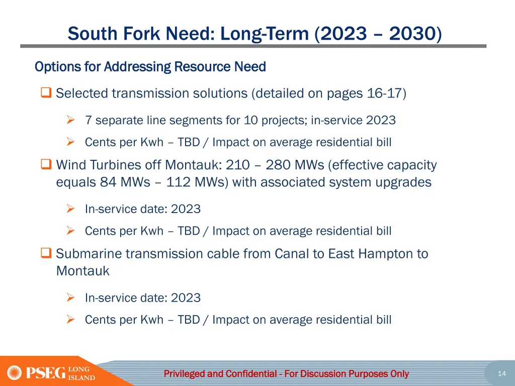 south fork need long term 2023 2030