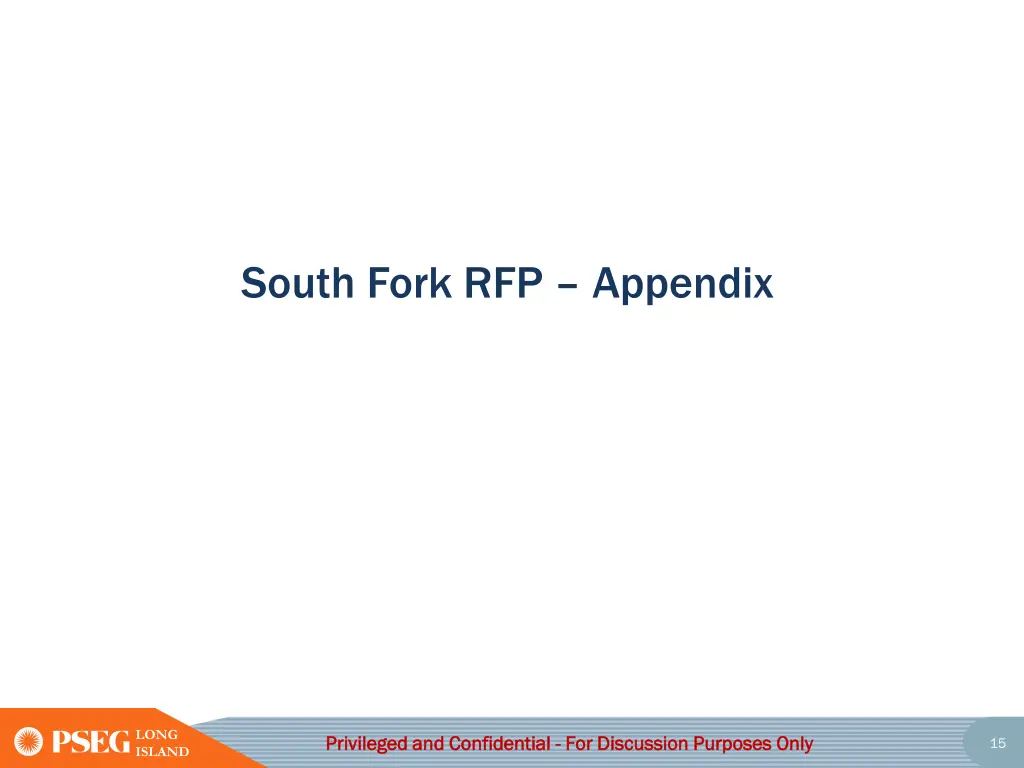south fork rfp appendix