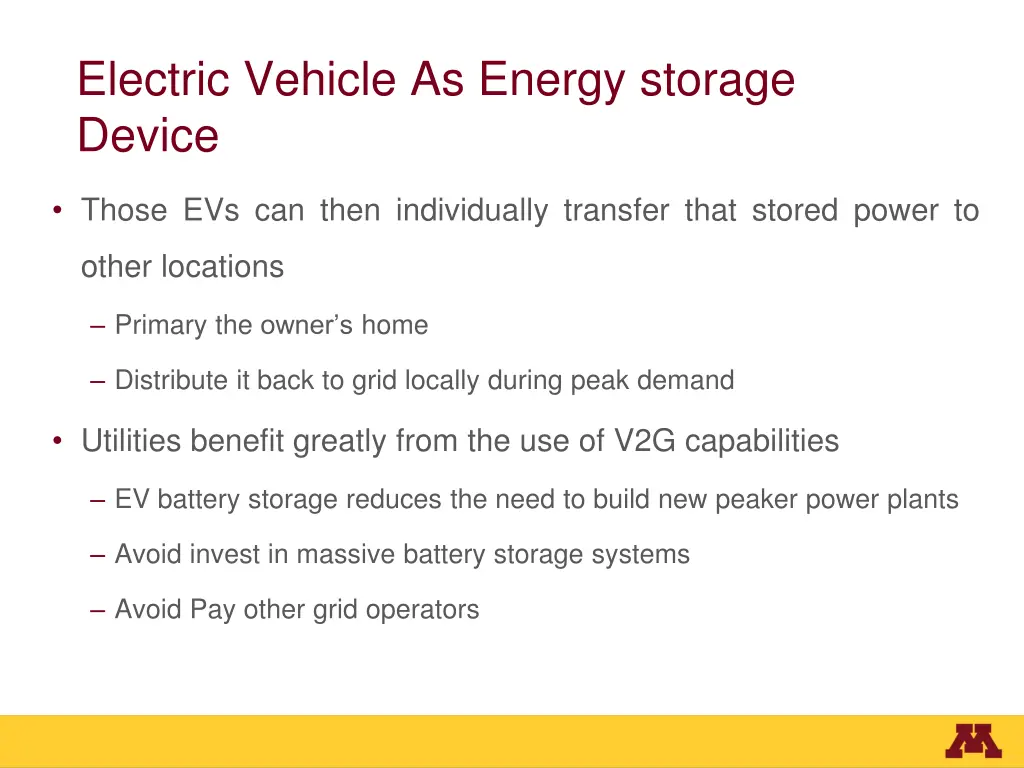 electric vehicle as energy storage device 1