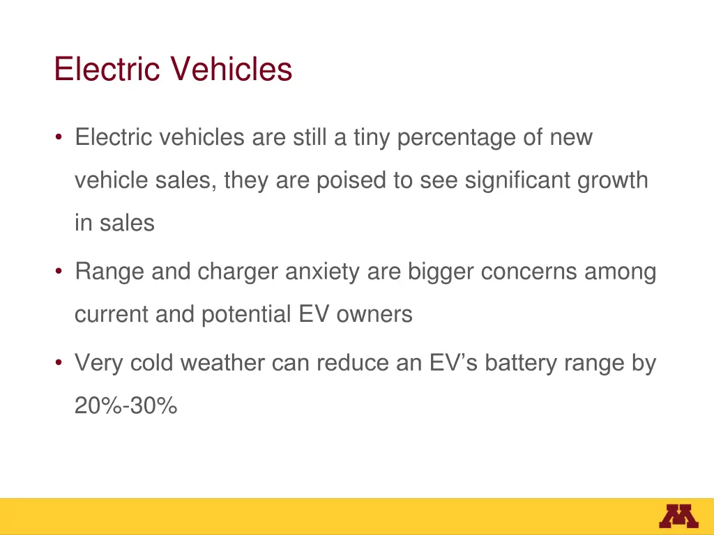 electric vehicles
