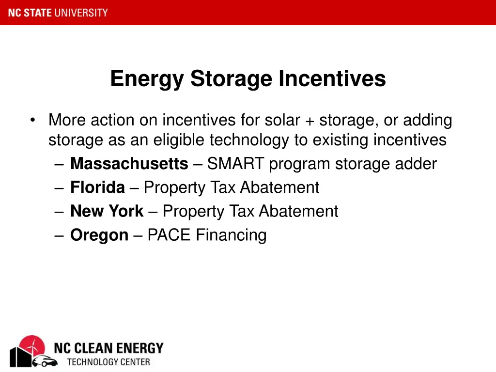 energy storage incentives 1