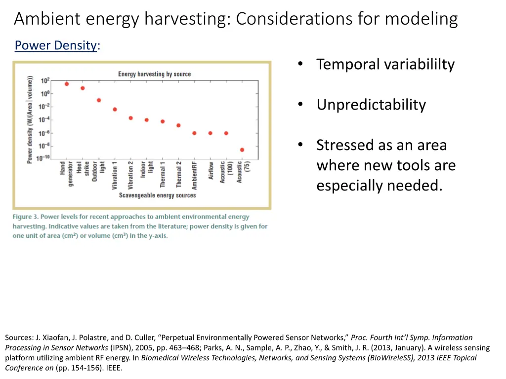 ambient energy harvesting considerations