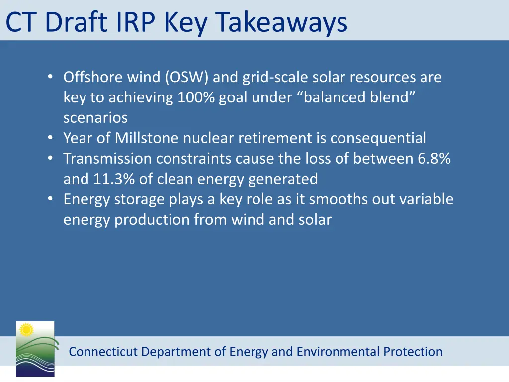 ct draft irp key takeaways