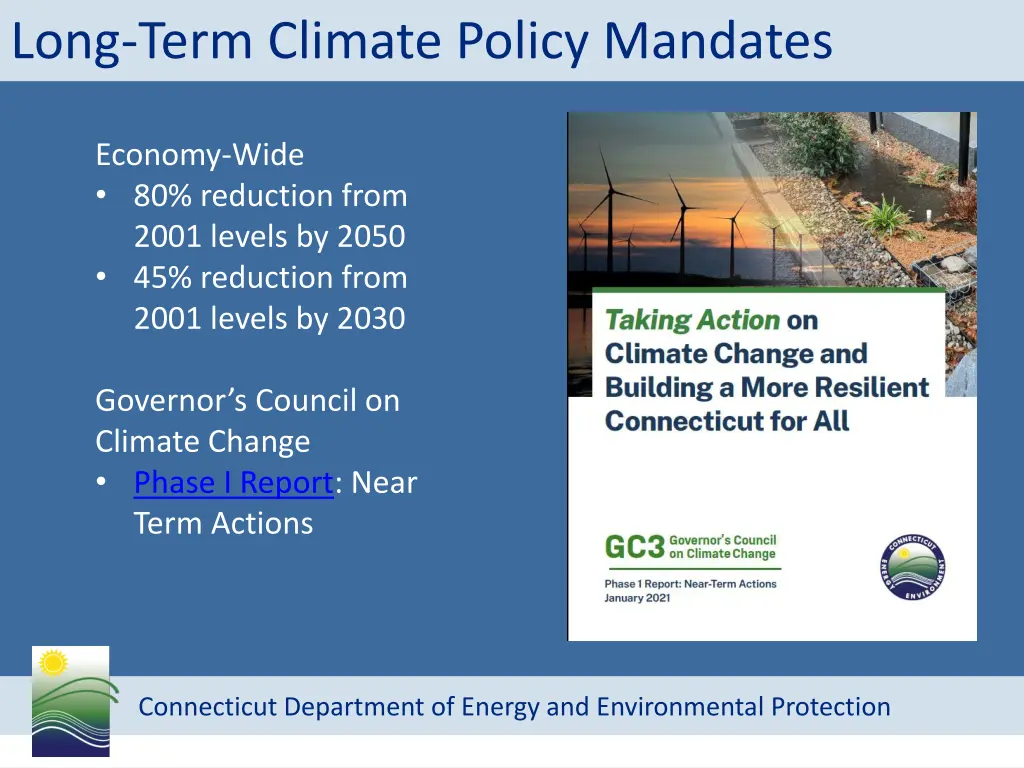 long term climate policy mandates