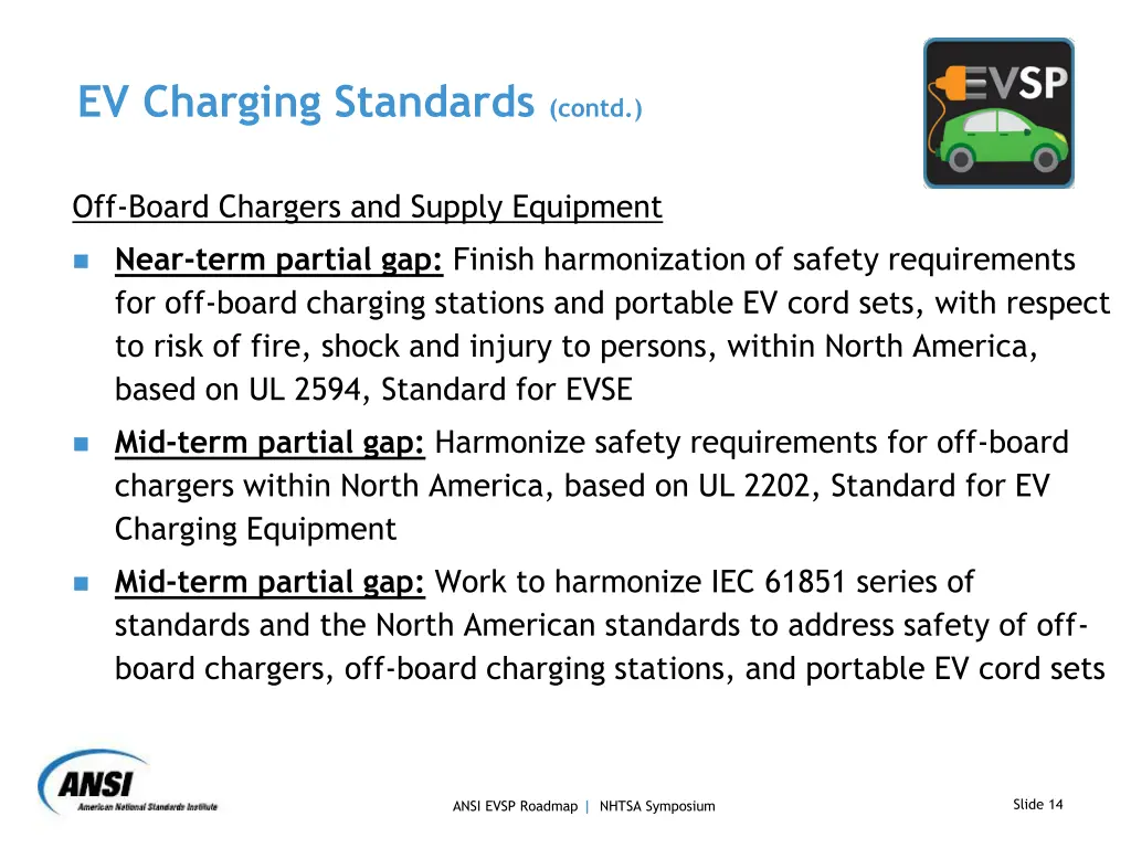 ev charging standards contd