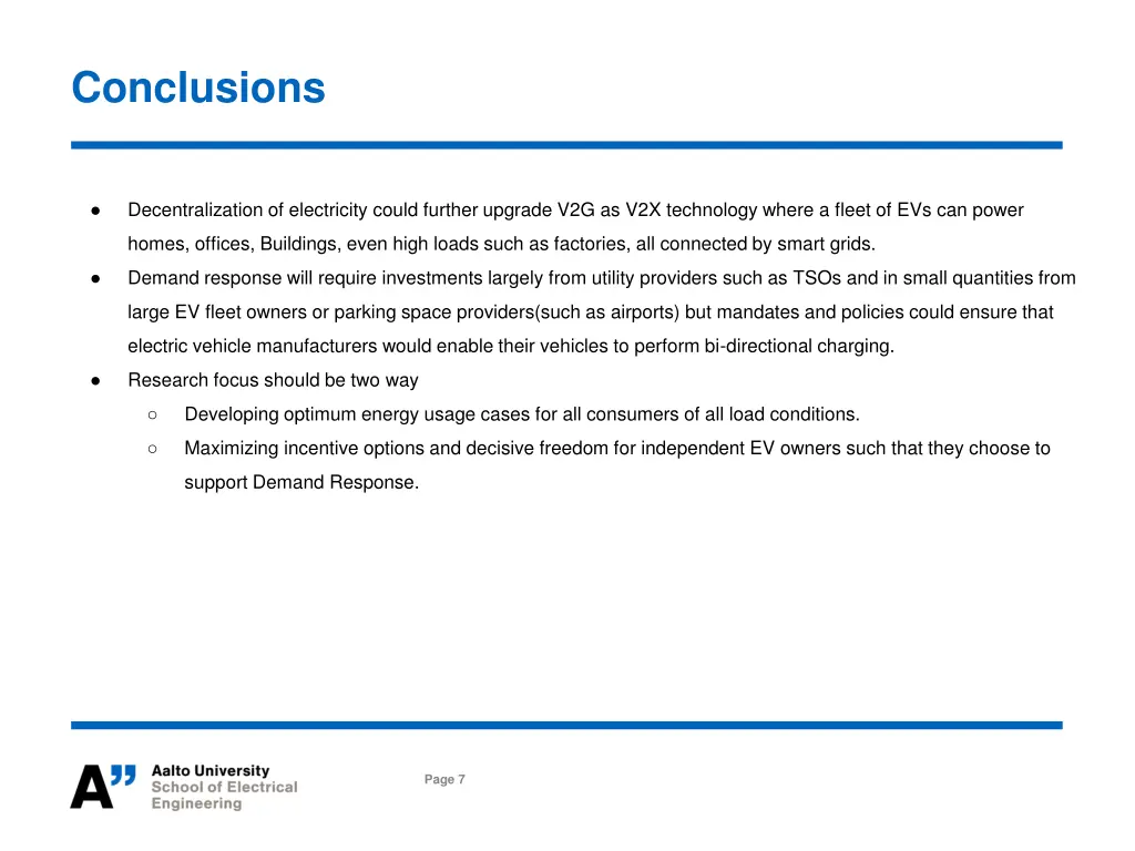 conclusions
