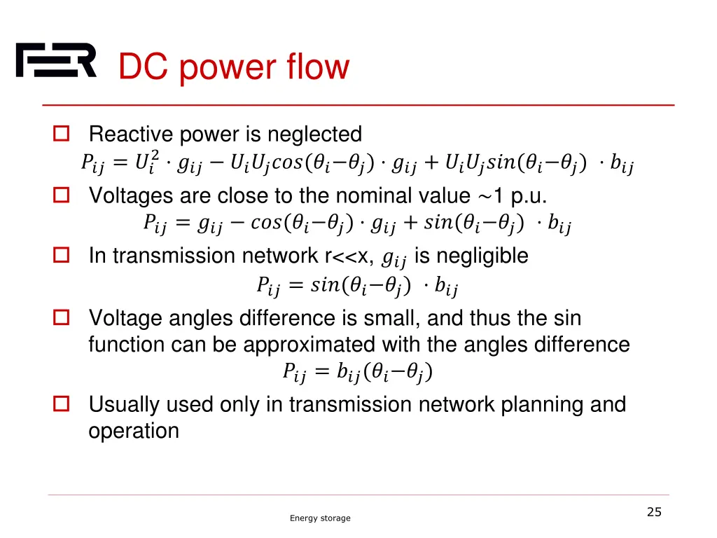 dc power flow
