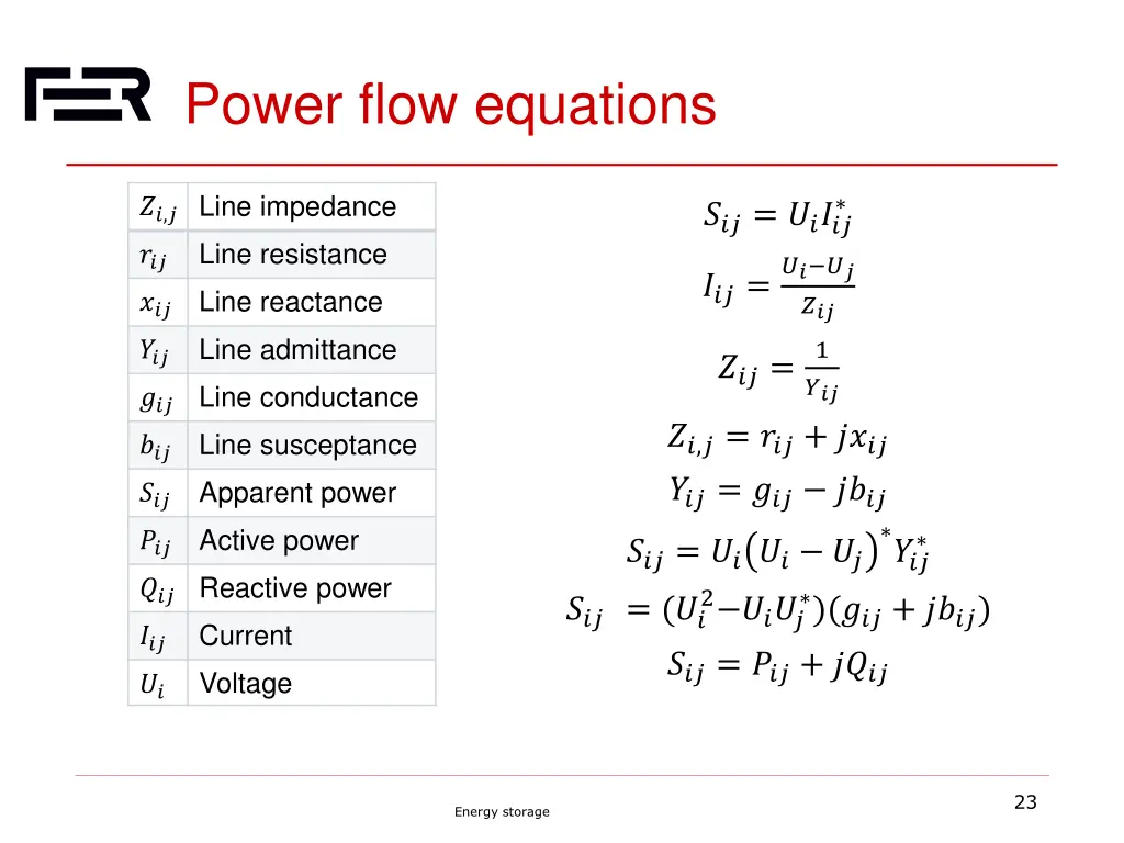 power flow equations