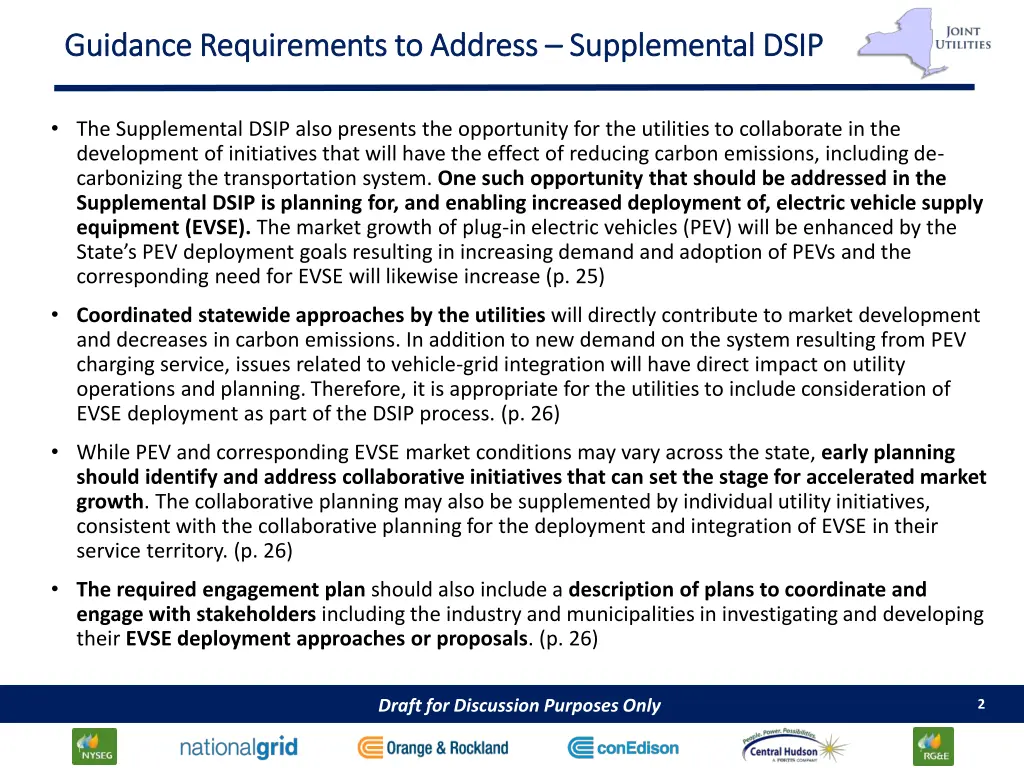 guidance requirements to address guidance
