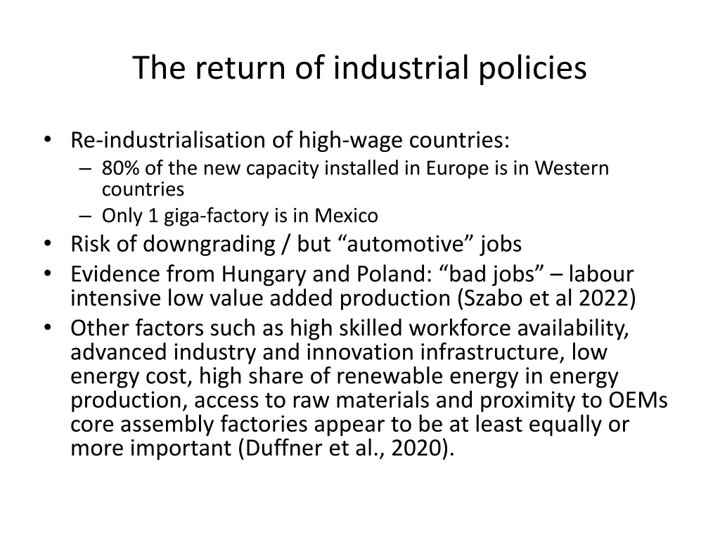 the return of industrial policies 1