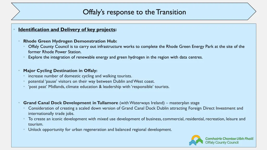 offaly s response to the transition 2