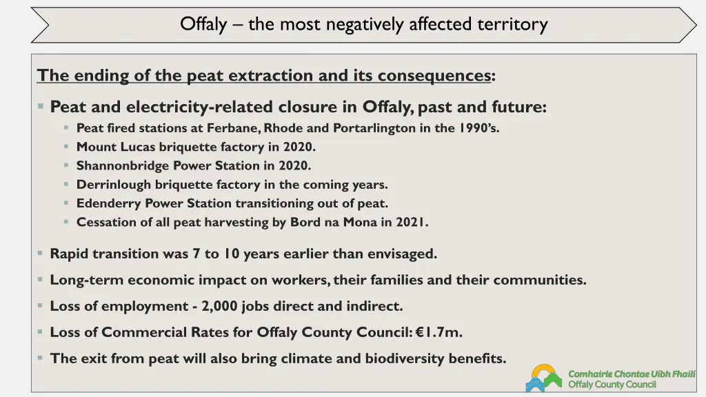 offaly the most negatively affected territory 1