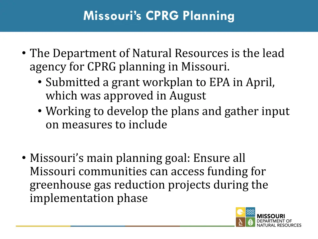 missouri s cprg planning