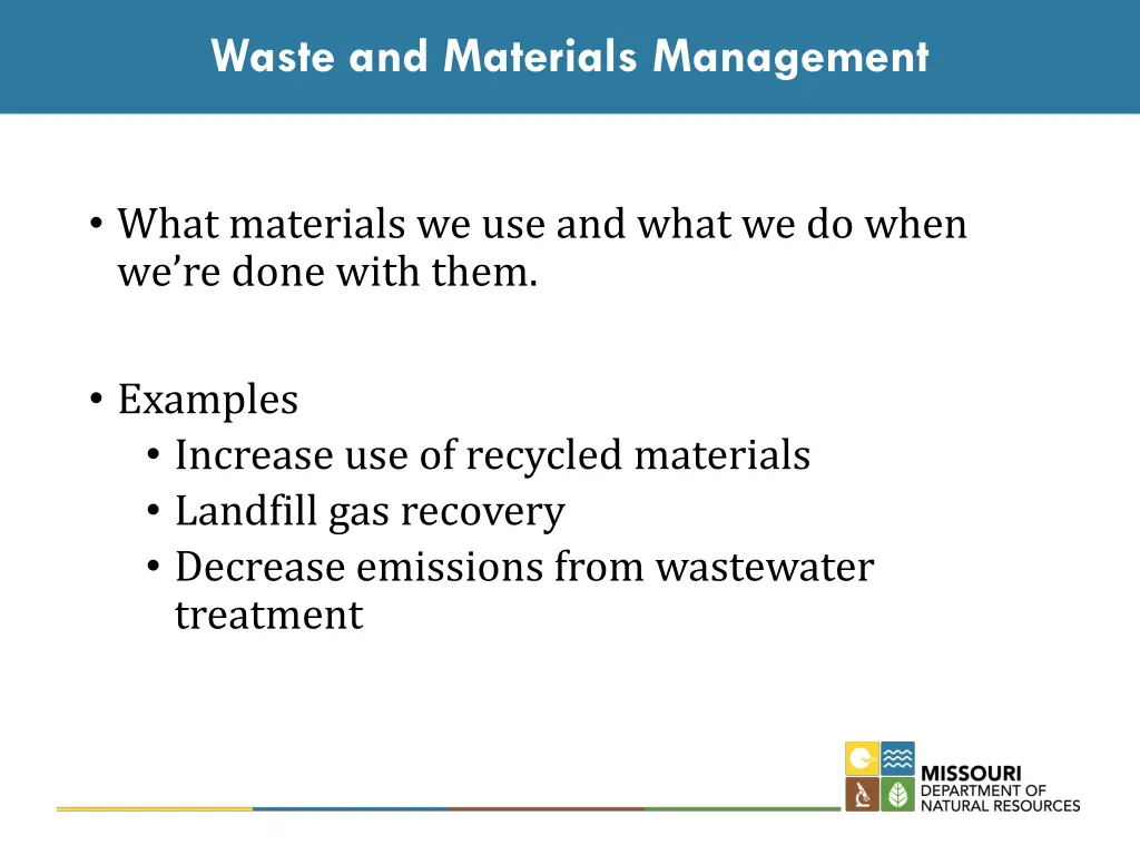 waste and materials management