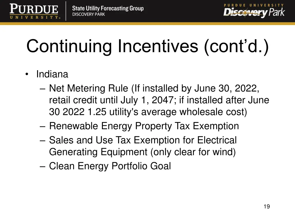 continuing incentives cont d