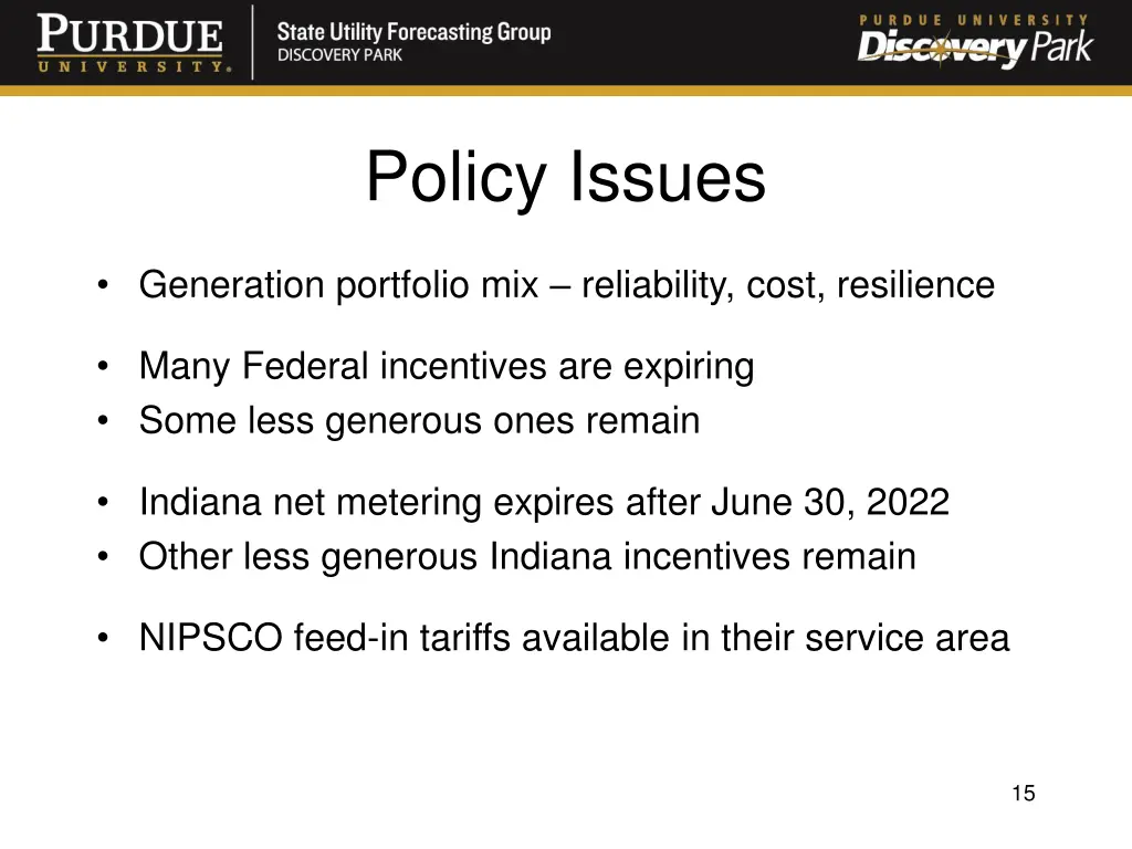 policy issues