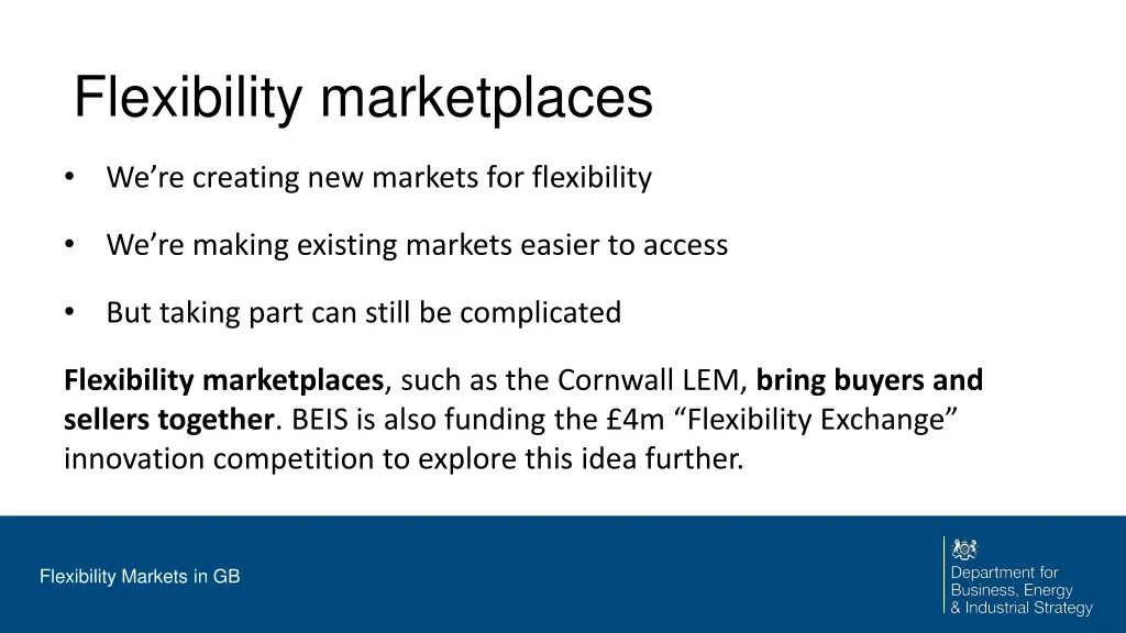 flexibility marketplaces