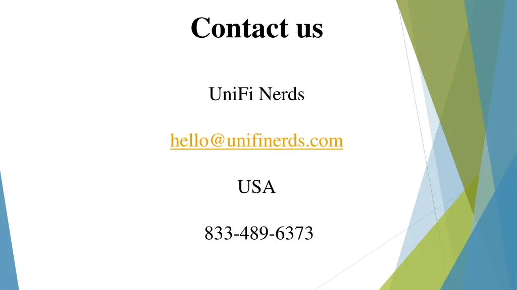 contact us