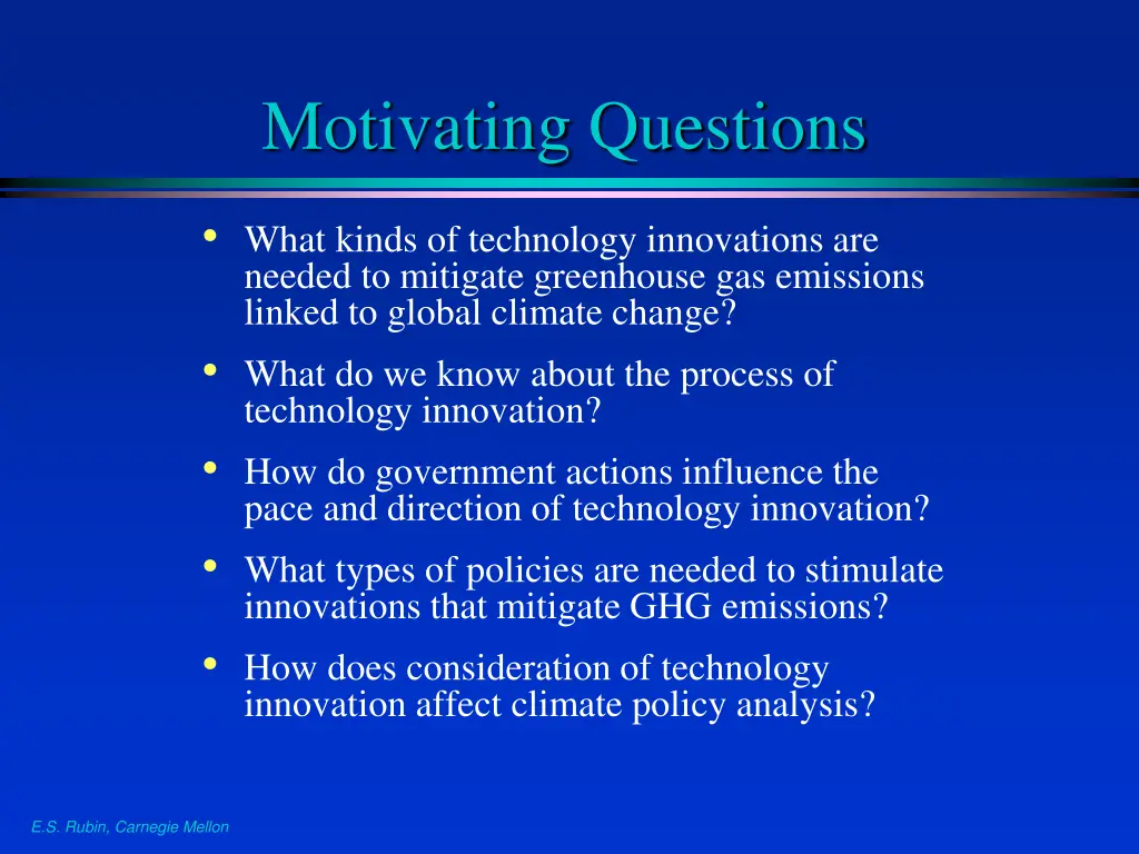 motivating questions