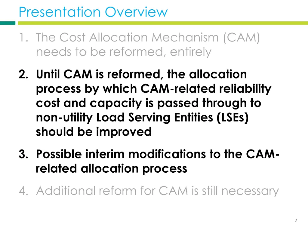 presentation overview