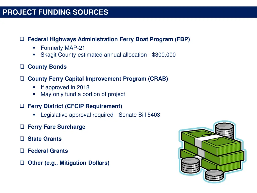 project funding sources