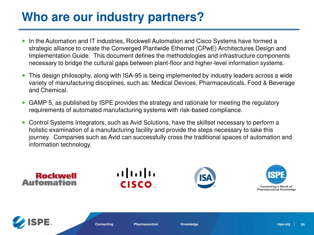 who are our industry partners