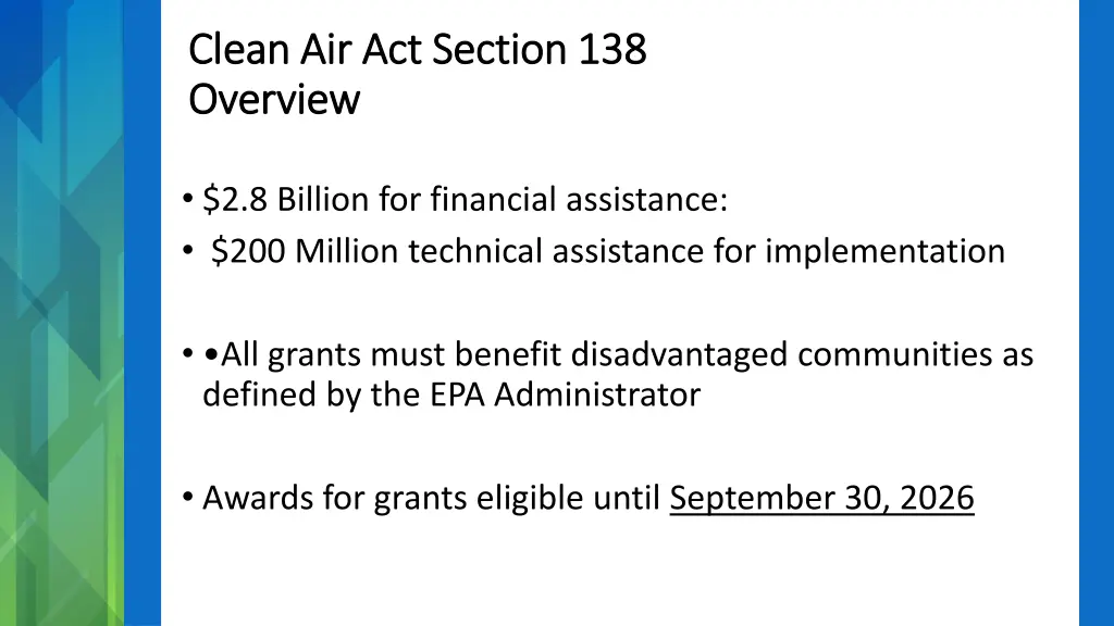 clean air act section 138 clean air act section