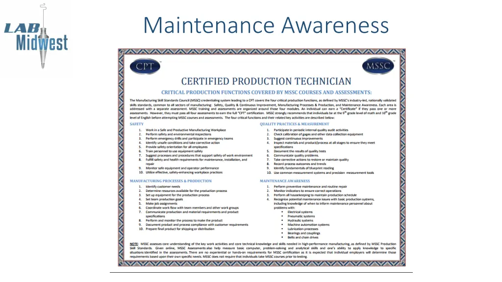 maintenance awareness