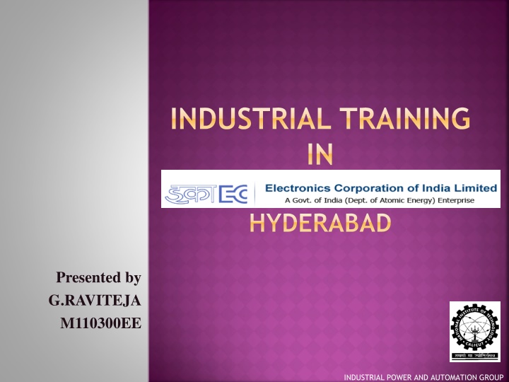 industrial training in