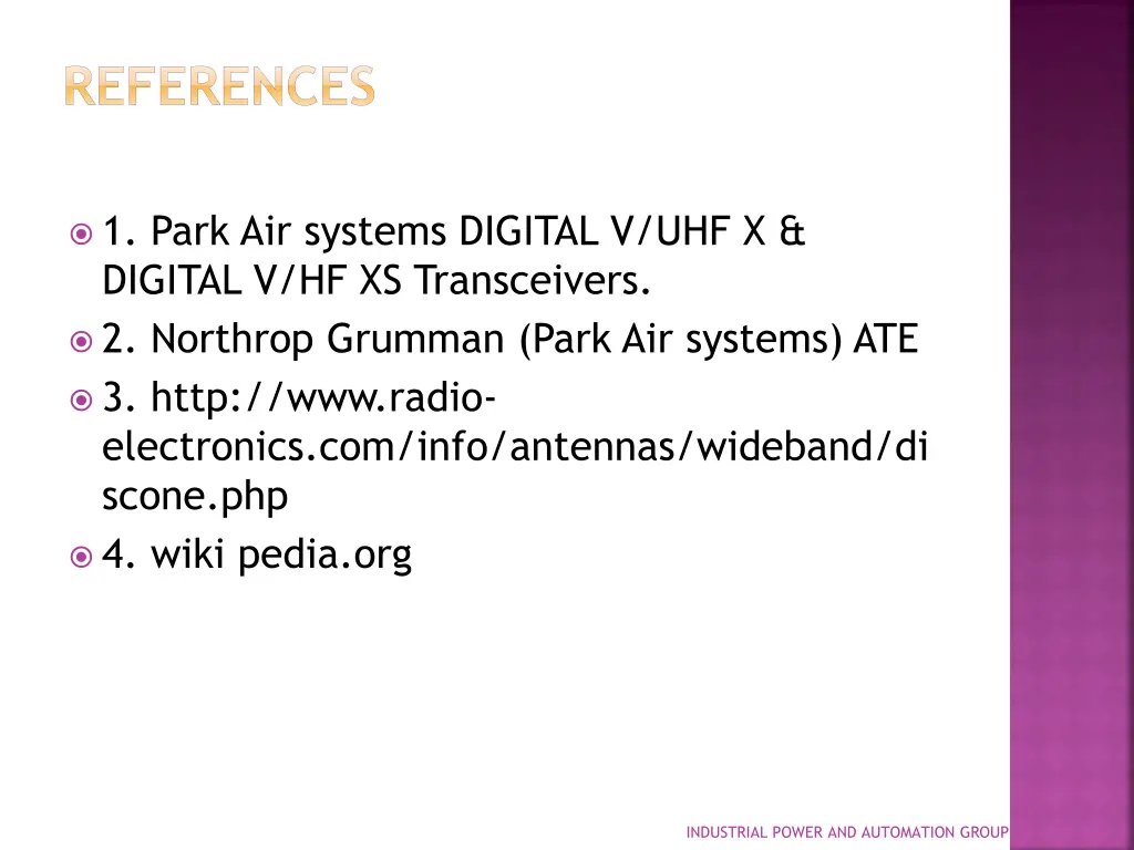 references