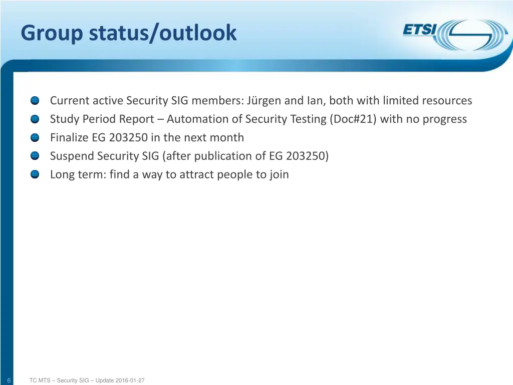 group status outlook