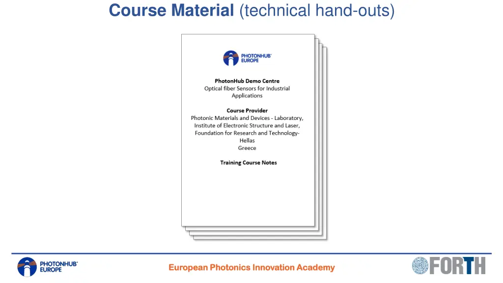 course material technical hand outs