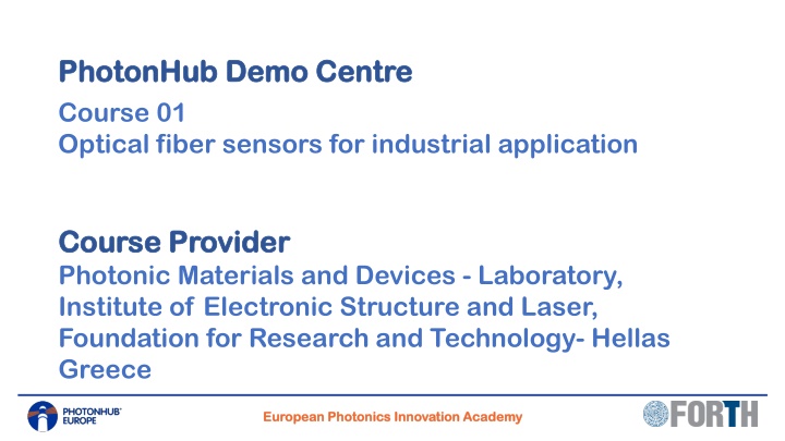 photonhub demo centre photonhub demo centre