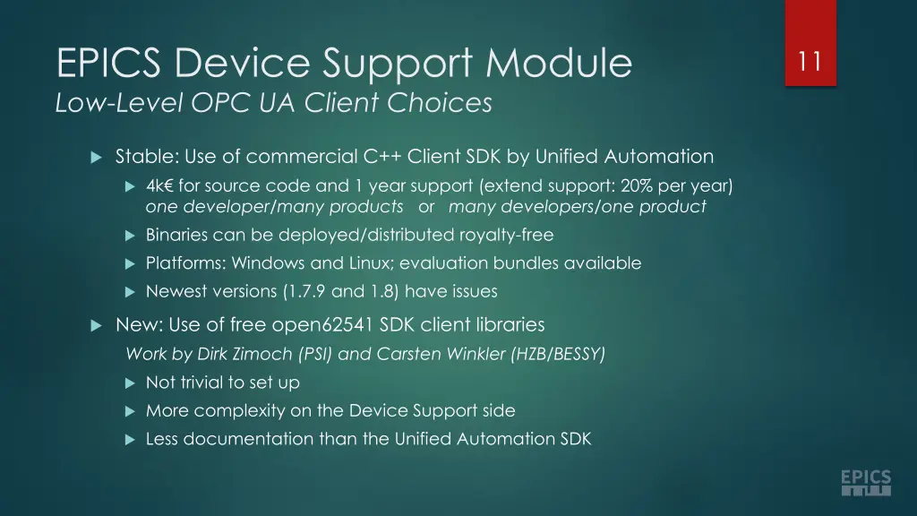 epics device support module low level