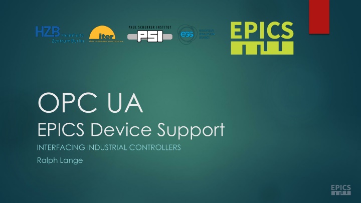 opc ua epics device support interfacing