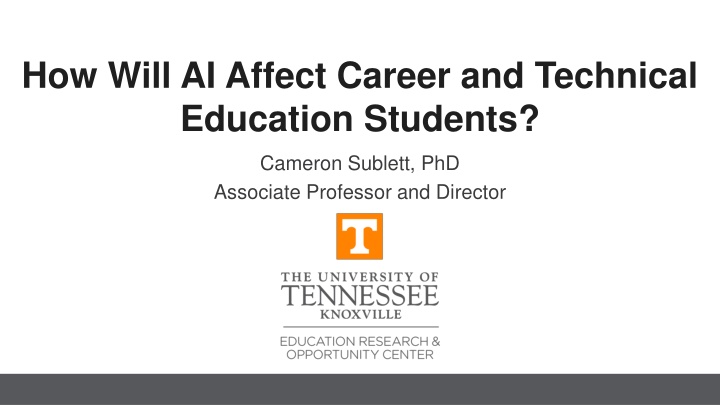 how will ai affect career and technical education