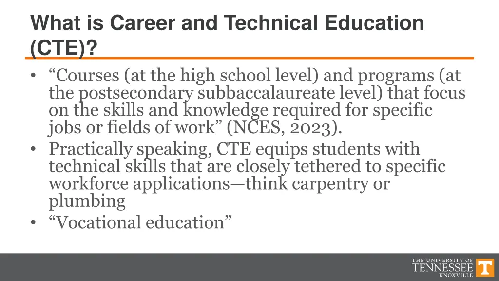 what is career and technical education