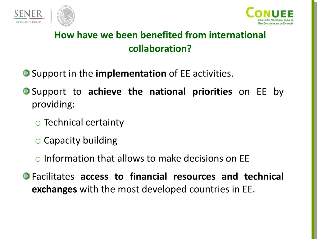 how have we been benefited from international