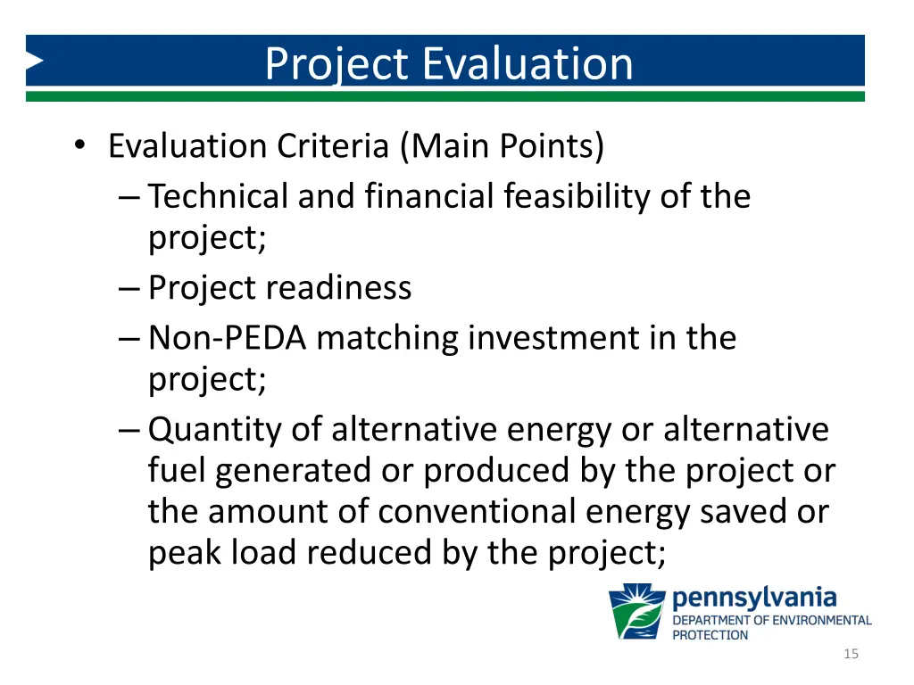 project evaluation