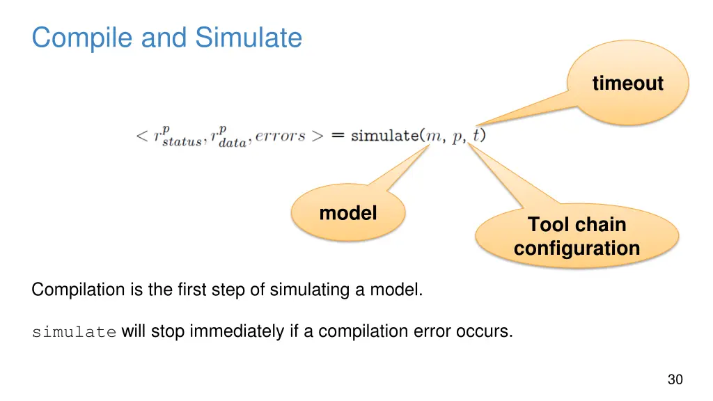 compile and simulate