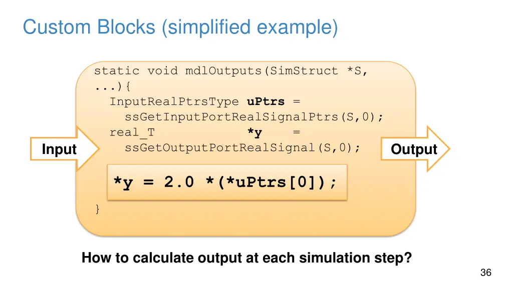 custom blocks simplified example