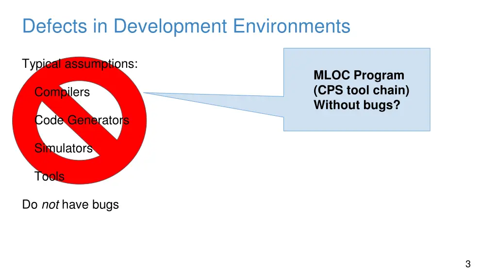 defects in development environments 1