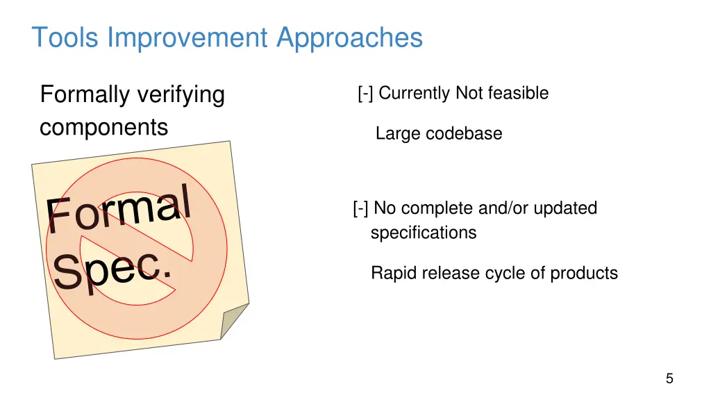 tools improvement approaches