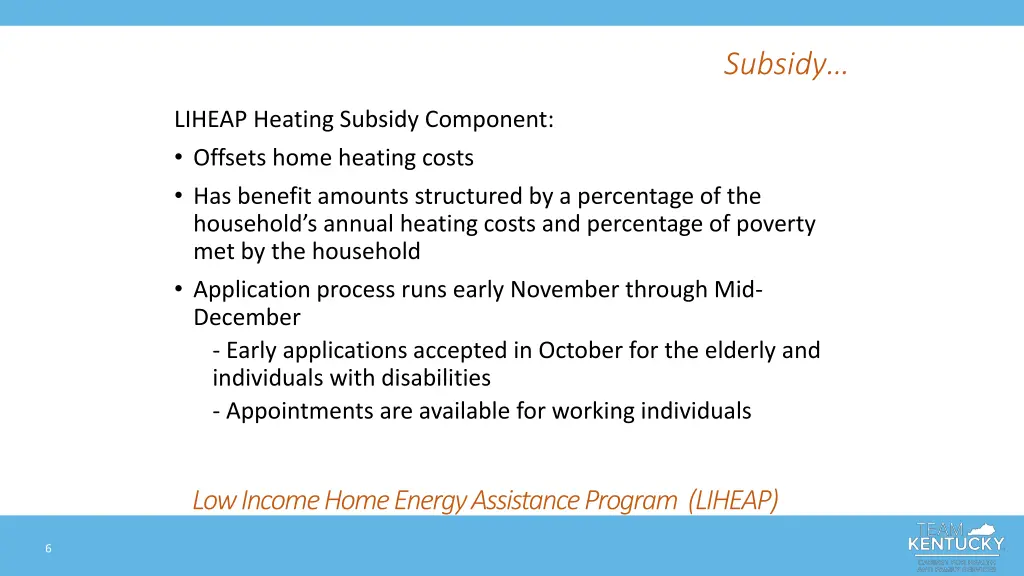 subsidy