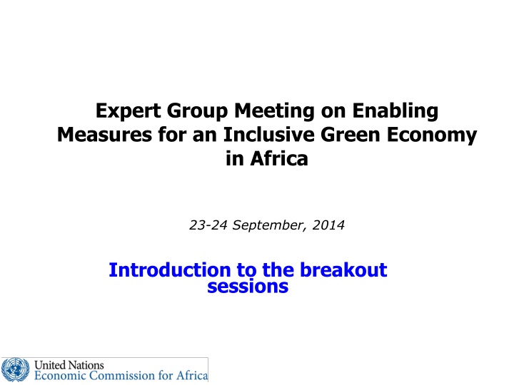 expert group meeting on enabling measures