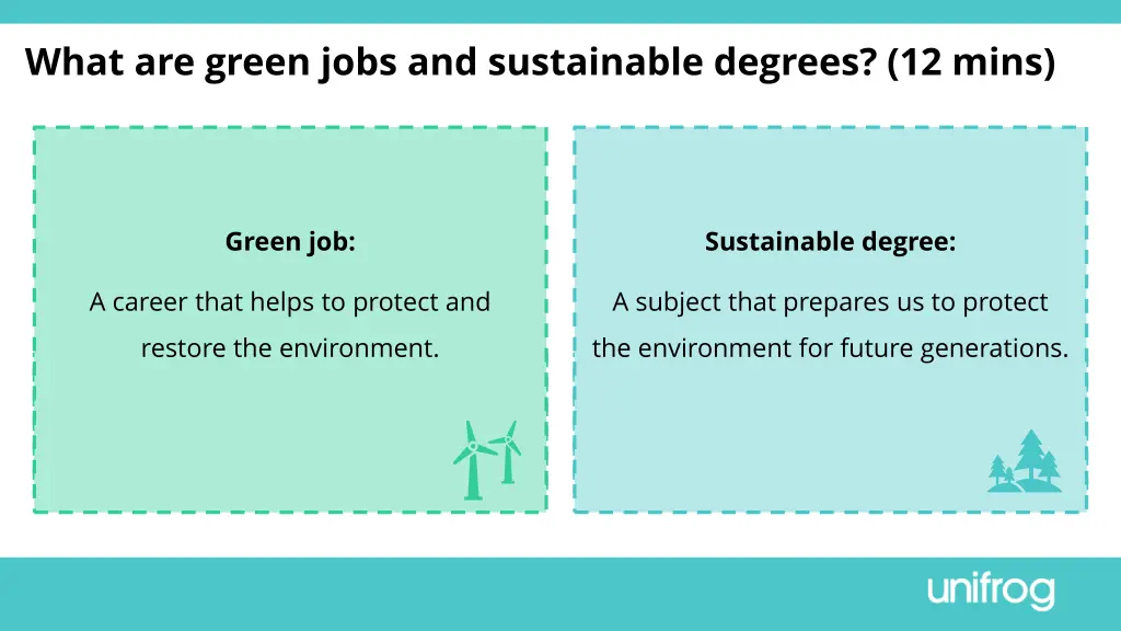 what are green jobs and sustainable degrees