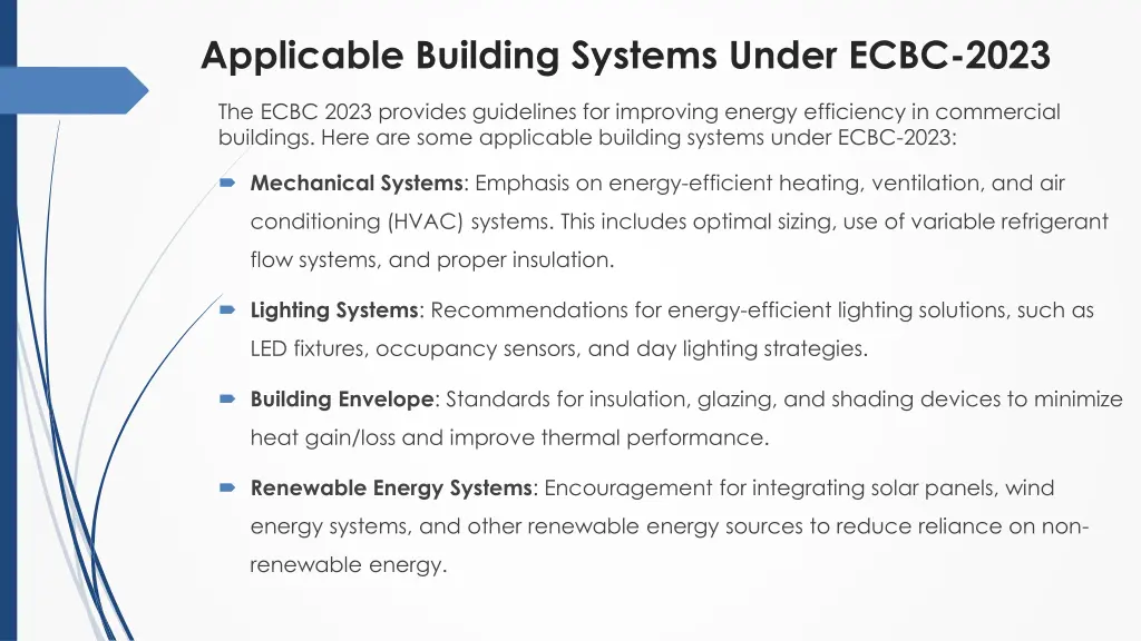 applicable building systems under ecbc 2023