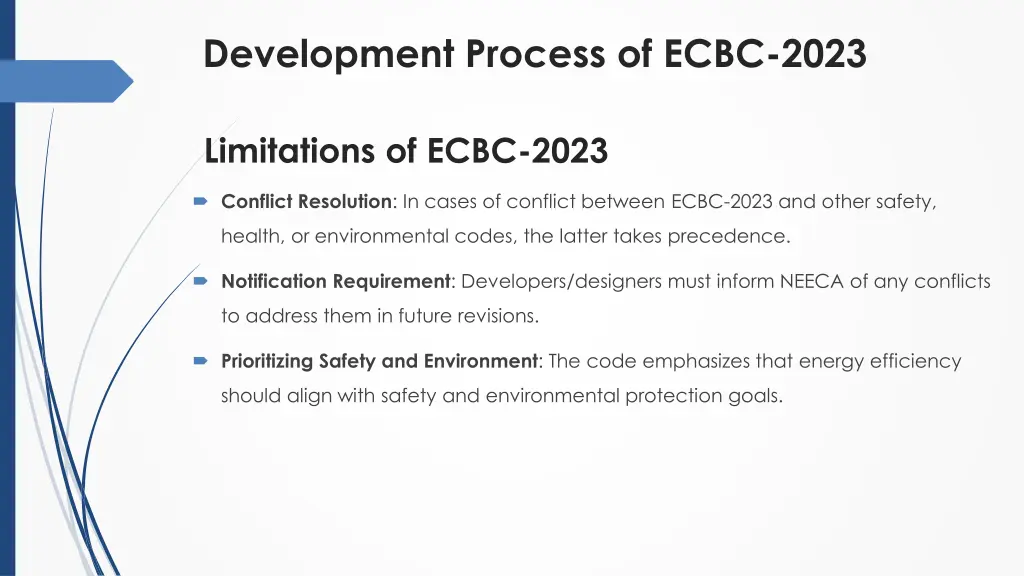 development process of ecbc 2023 1