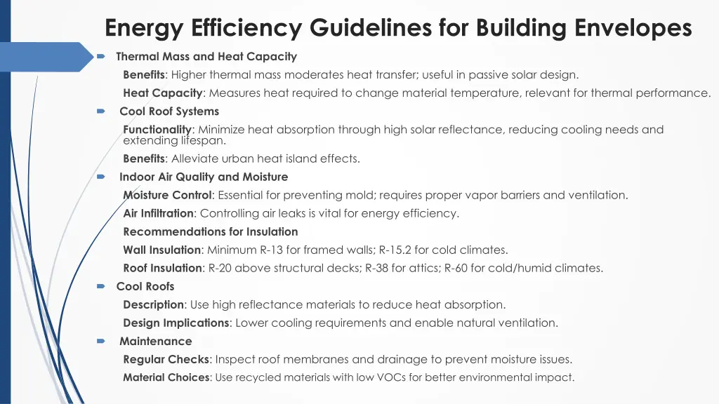 energy efficiency guidelines for building 1