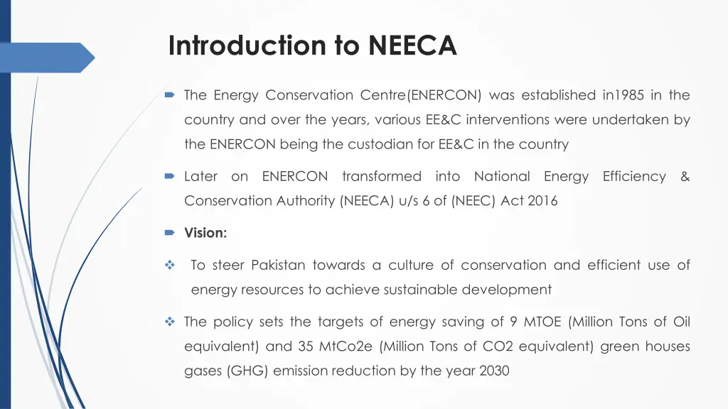 introduction to neeca